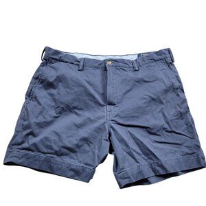 Polo Ralph Lauren Shorts Mens 36 Blue Chino Preppy Classic Fit Flat Front